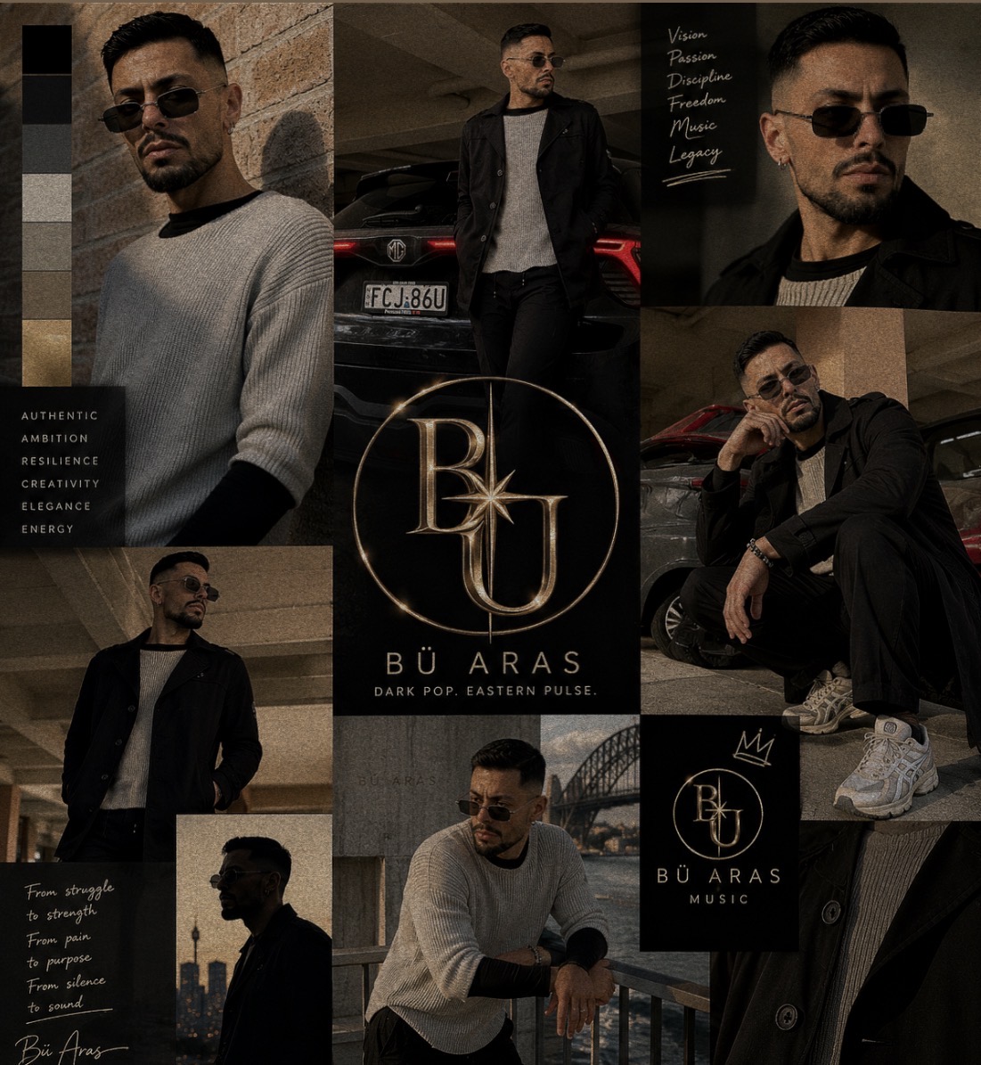 BÜ ARAS editorial moodboard